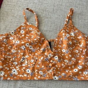 Floral Orange Women's Top